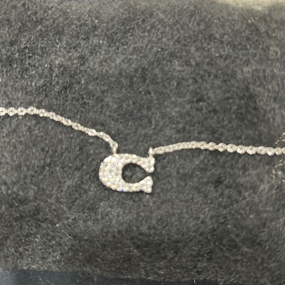 Coach NWT necklace - the back is plain but then backwards “C”